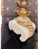 ROLEX DAY-DATE 36 PRESIDENT BARK 18K 750 YELLOW GOLD REF 18248 DIAMOND DIAL 36MM AUTOMATIC WATCH