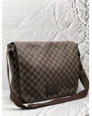 (CNY PROMO) LOUIS VUITTON BROOKLYN MESSENGER BAG IN BROWN DAMIER EBENE CANVAS