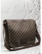 (CNY PROMO) LOUIS VUITTON BROOKLYN MESSENGER BAG IN BROWN DAMIER EBENE CANVAS