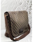 (CNY PROMO) LOUIS VUITTON BROOKLYN MESSENGER BAG IN BROWN DAMIER EBENE CANVAS