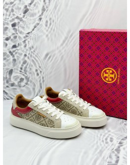 (RAYA PROMO) (UNUSED) TORY BURCH T MONOGRAM LADYBUG SNEAKERS SIZE 8.5US