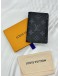 (UNUSED) 2026 MICROCHIP LOUIS VUITTON POCKET ORGANIZER IN BLACK MONOGRAM ECLIPSE CANVAS -FULL SET-
