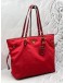 (CNY PROMO) PRADA TOTE SHOULDER BAG IN RED TESSUTO WITH LEATHER