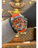 (LIKE NEW) 2023 TAG HEUER FORMULA 1 CHRONOGRAPH REF CAZ101AN RED DIAL 43MM QUARTZ WATCH -FULL SET-