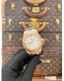 2017 AUDEMARS PIGUET ROYAL OAK 18K 750 ROSE GOLD REF 15300OR WHITE DIAL 39MM AUTOMATIC WATCH 