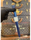 (LIKE NEW) ROLEX CELLINI 18K 750 YELLOW GOLD FACTORY DIAMOND 3/6/9 BLUE SAPPHIRE INDICES REF 4930 GOLD TEXTURED DIAL 33MM X 24MM MANUAL WINDING WATCH