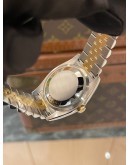 (LIKE NEW) 2017 ROLEX DATEJUST 36 REF 116233 HALF 18K 750 YELLOW GOLD BLACK DIAMOND DIAL 36MM AUTOMATIC WATCH