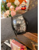 (LIKE NEW) 2015 FRANCK MULLER CASABLANCA BLACK PVD STEEL REF 8880CDTNR BLACK DIAL 39MM AUTOMATIC WATCH -FULL SET-