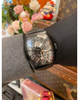 (LIKE NEW) 2015 FRANCK MULLER CASABLANCA BLACK PVD STEEL REF 8880CDTNR BLACK DIAL 39MM AUTOMATIC WATCH -FULL SET-