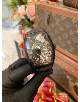 (LIKE NEW) 2015 FRANCK MULLER CASABLANCA BLACK PVD STEEL REF 8880CDTNR BLACK DIAL 39MM AUTOMATIC WATCH -FULL SET-