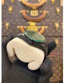 (UNUSED) ROLEX MILGAUSS BAMFORD LIMITED EDITION 100PCS WORLDWIDE REF 116400 EMERALD GEMSTONE BAGUETTE BEZEL BLACK DIAL 40MM AUTOMATIC WATCH