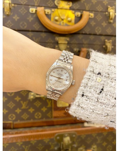 ROLEX LADY DATEJUST DIAMOND JUBILEE REF 69174 26MM AUTOMATIC WATCH