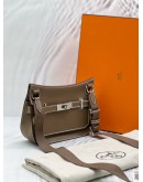 (CNY PROMO) (BRAND NEW) HERMES JYPSIERE MINI BAG IN ETOUPE VEAU EVERCOLOR -FULL SET-