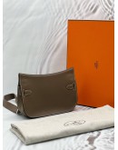 (CNY PROMO) (BRAND NEW) HERMES JYPSIERE MINI BAG IN ETOUPE VEAU EVERCOLOR -FULL SET-