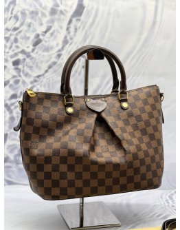 (CLEAR STOCK) LOUIS VUITTON SIENA MM IN BROWN DAMIER EBENE CANVAS