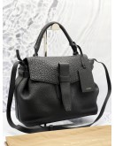 (CLEAR STOCK) LANCEL CHARLIE TOP HANDLE BAG IN BLACK LEATHER