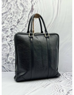 (CLEAR STOCK) LOUIS VUITTON DOCUMENTS VOYAGE BUSINESS BAG IN BLACK EPI LEATHER