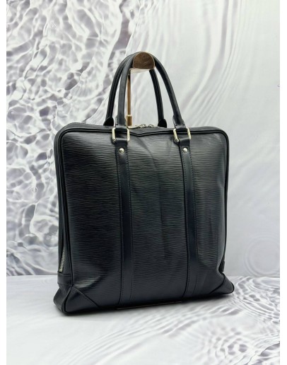 (CLEAR STOCK) LOUIS VUITTON DOCUMENTS VOYAGE BUSINESS BAG IN BLACK EPI LEATHER