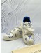(CNY SALE) LOUIS VUITTON TRAINER SNEAKERS SIZE 5 IN WHITE WITH BLUE LEATHER