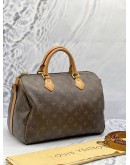 (CNY SALE) LOUIS VUITTON SPEEDY BANDOULIERE 30 IN BROWN MONOGRAM CANVAS