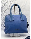 (CLEAR STOCK) BURBERRY LONDON BOWLING BAG IN BLUE LEATHER