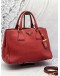 (CNY SALE) PRADA SHOPPING TOTE BAG IN RED VITELLO DAINO LEATHER