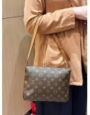 (CNY SALE) LOUIS VUITTON MUSETTE TANGO SHOULDER BAG IN BROWN MONOGRAM CANVAS