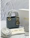 (CNY PROMO) (UNUSED) CHRISTIAN DIOR LADY DIOR MICRO IN PALACID BLUE CANNAGE LAMBSKIN LEATHER -FULL SET-