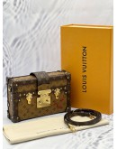 (CNY PROMO) (UNUSED) LOUIS VUITTON PETITE MALLE IN BROWN REVERSE MONOGRAM CANVAS -FULL SET-
