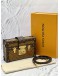 (CNY PROMO) (UNUSED) LOUIS VUITTON PETITE MALLE IN BROWN REVERSE MONOGRAM CANVAS -FULL SET-