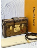 (CNY PROMO) (UNUSED) LOUIS VUITTON PETITE MALLE IN BROWN REVERSE MONOGRAM CANVAS -FULL SET-