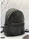 (CNY PROMO) MCM STARK SWAROVSKI CRYSTAL BACKPACK IN BLACK VISETOS LEATHER