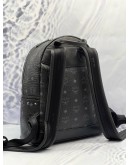 (CNY PROMO) MCM STARK SWAROVSKI CRYSTAL BACKPACK IN BLACK VISETOS LEATHER