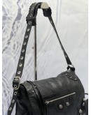 (CNY PROMO) (LIKE NEW) BALENCIAGA LE CAGOLE MESSENGER BAG IN BLACK AGED LAMBSKIN LEATHER