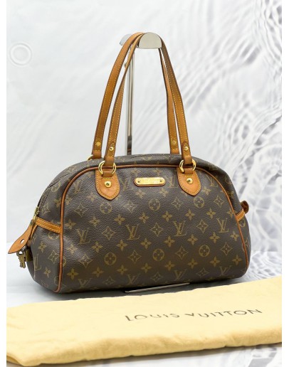 (CNY PROMO) LOUIS VUITTON MONTORGUEIL PM SHOULDER BAG IN BROWN MONOGRAM CANVAS