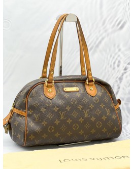 (CNY PROMO) LOUIS VUITTON MONTORGUEIL PM SHOULDER BAG IN BROWN MONOGRAM CANVAS