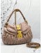 (CNY PROMO) MIU MIU HOBO SHOULDER BAG IN PINK MATELASSE LEATHER