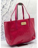 (CLEAR STOCK) KATE SPADE NEW YORK TOTE BAG IN HOT PINK PATENT LEATHER