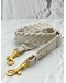 (CNY PROMO) BOTTEGA VENETA SHOULDER STRAP IN OFF WHITE WOOVEN LEATHER