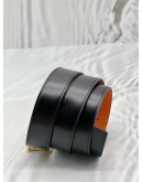 (CNY PROMO) HERMES CONSTANCE REVERSIBLE BELT SIZE 100 CM IN BLACK WITH ORANGE LEATHER