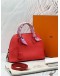 (CNY PROMO) (LIKE NEW) HERMES BOLIDE 1923 25 BAG IN ROUGE TOMATE WITH ROSE TEXAS VEAU EVERCOLOR -FULL SET- 