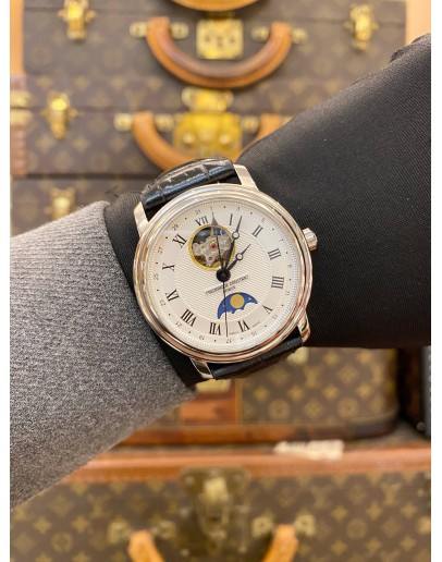 2023 FREDERIQUE CONSTANT CLASSICS MOONPHASE REF FC-335MC4P6 WHITE DIAL 40MM AUTOMATIC WATCH