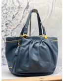 (CLEAR STOCK) MIU MIU SIDE POCKET SHOULDER BAG IN BLUE NAPPA LEATHER