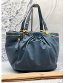 (CLEAR STOCK) MIU MIU SIDE POCKET SHOULDER BAG IN BLUE NAPPA LEATHER