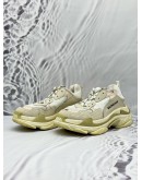 (CNY SALE) BALENCIAGA TRIPLE S SNEAKERS SIZE 41 IN BEIGE COLORWAY LEATHER