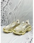 (CNY SALE) BALENCIAGA TRIPLE S SNEAKERS SIZE 41 IN BEIGE COLORWAY LEATHER