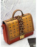 (CNY PROMO) MCM LITTLE VERONIKA TOP HANDLE BAG IN MULTICOLOR VISETOS LEATHER