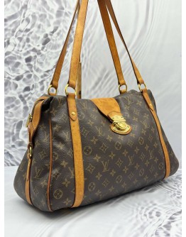 (CLEAR STOCK) LOUIS VUITTON STRESA GM SHOULDER BAG IN BROWN MONOGRAM CANVAS