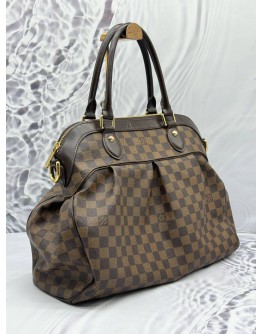 (CLEAR STOCK) LOUIS VUITTON TREVI GM HANDBAG IN BROWN DAMIER EBENE CANVAS