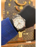 2016 EBEL CLASSIC HEXAGON BIG DATE REF E9306F51 WHITE DIAL 41MM AUTOMATIC WATCH